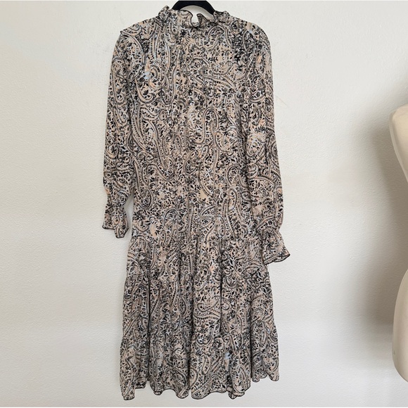 Anthropologie | O.P.T Paisley Long Sleeve Midi Maxi Dress - Picture 4 of 10